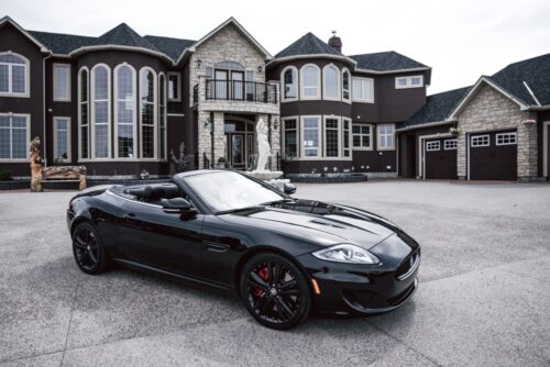 expensive mansion car