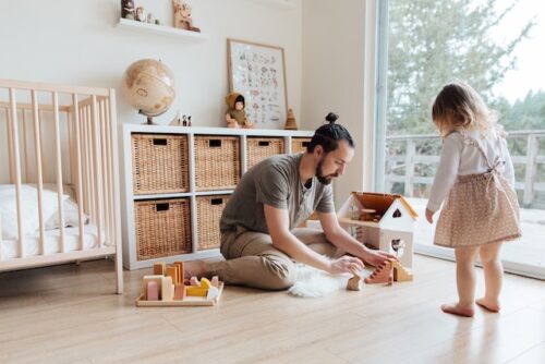 father with daughter